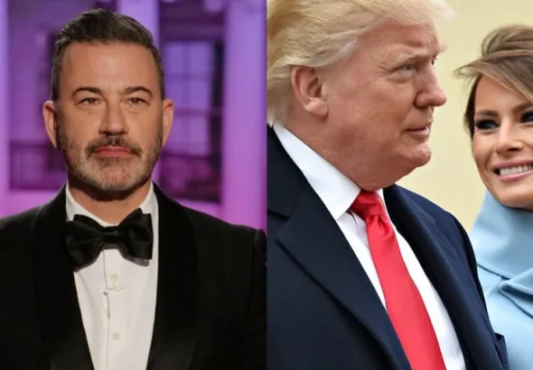 Jimmy Kimmel roasts Donald, Melanie Trump even after a warning